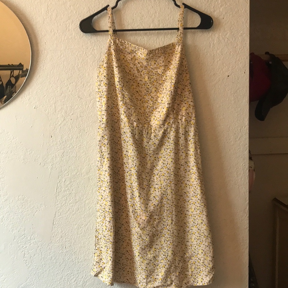 Pretty yellow flower dress for sale!